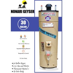 30 Gallon Geyser Gas and Electric Color Body 30 Gallon Geyser Gas and Electric Color Body
